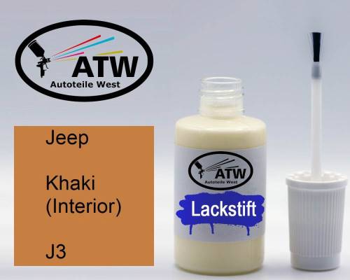 Jeep, Khaki (Interior), J3: 20ml Lackstift, von ATW Autoteile West.